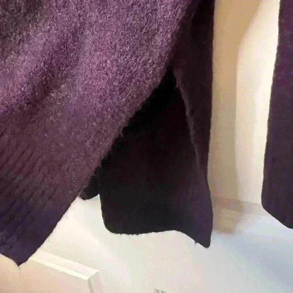 Loft Purple Wool Blend Sweater - Picture 3 of 5